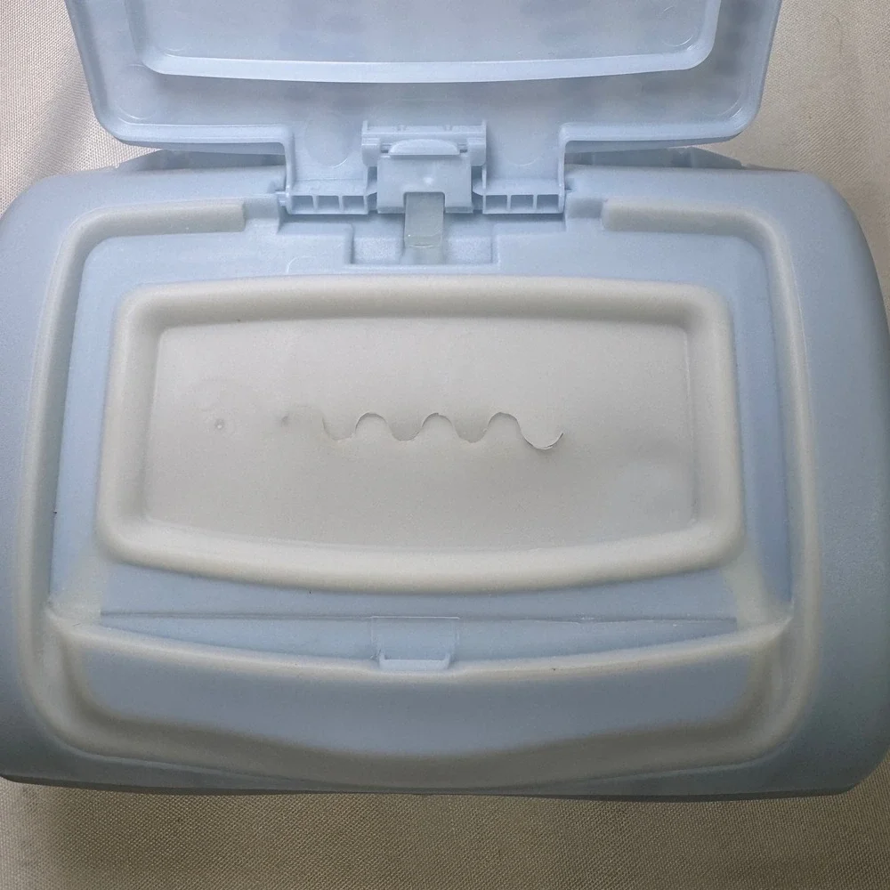 Cottonelle Fresh Care Flushable Wipes Refillable Dispenser Tub Blue Pop Top Case